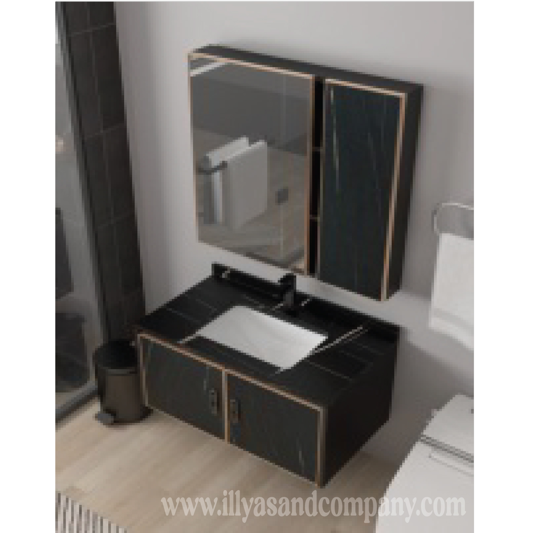 Shanks Mirrors and Cabinet